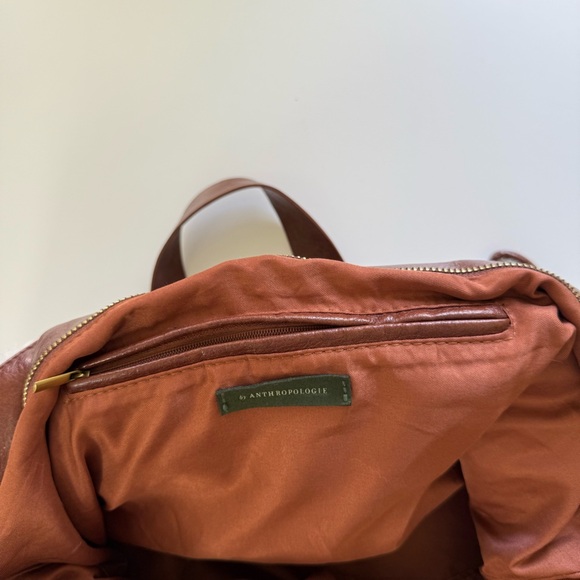 Anthropologie White and Brown Haley Sherpa Women’s Tote Bag - Picture 7 of 10